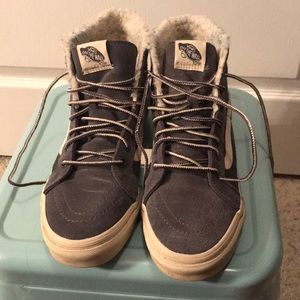 Vans SK8-Hi with shearling interior